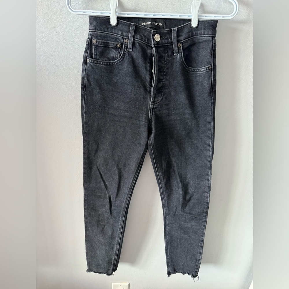 Denim Forum Black High Rise Jeans